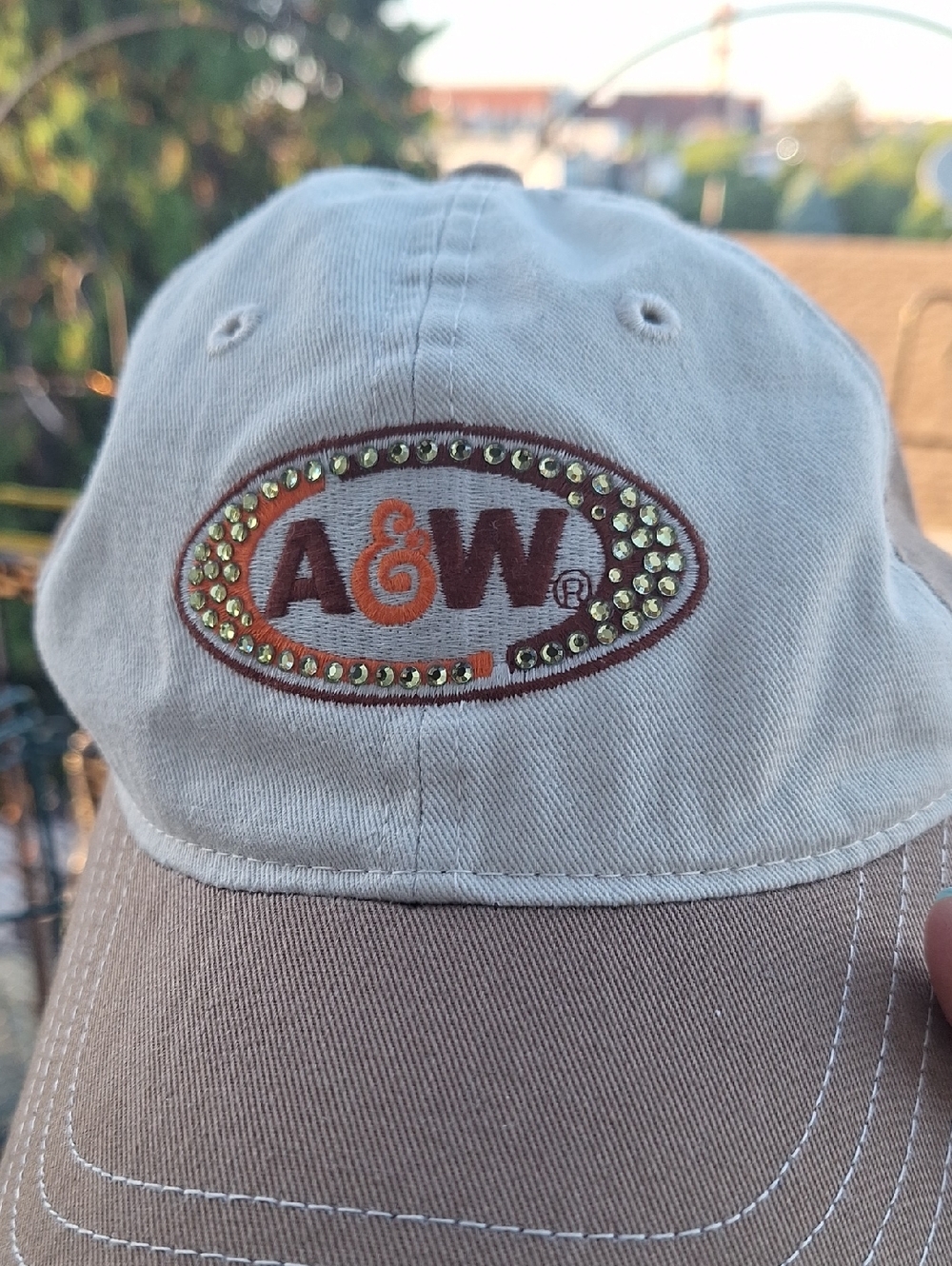 A&W Root Beer Trucker Hat with 'Rhinestone'